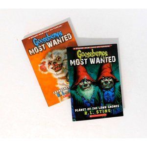 Goosebumps Most Wanted Planet of the Lawn Gnomes #1 and Frankenstein's Dog #4 PB